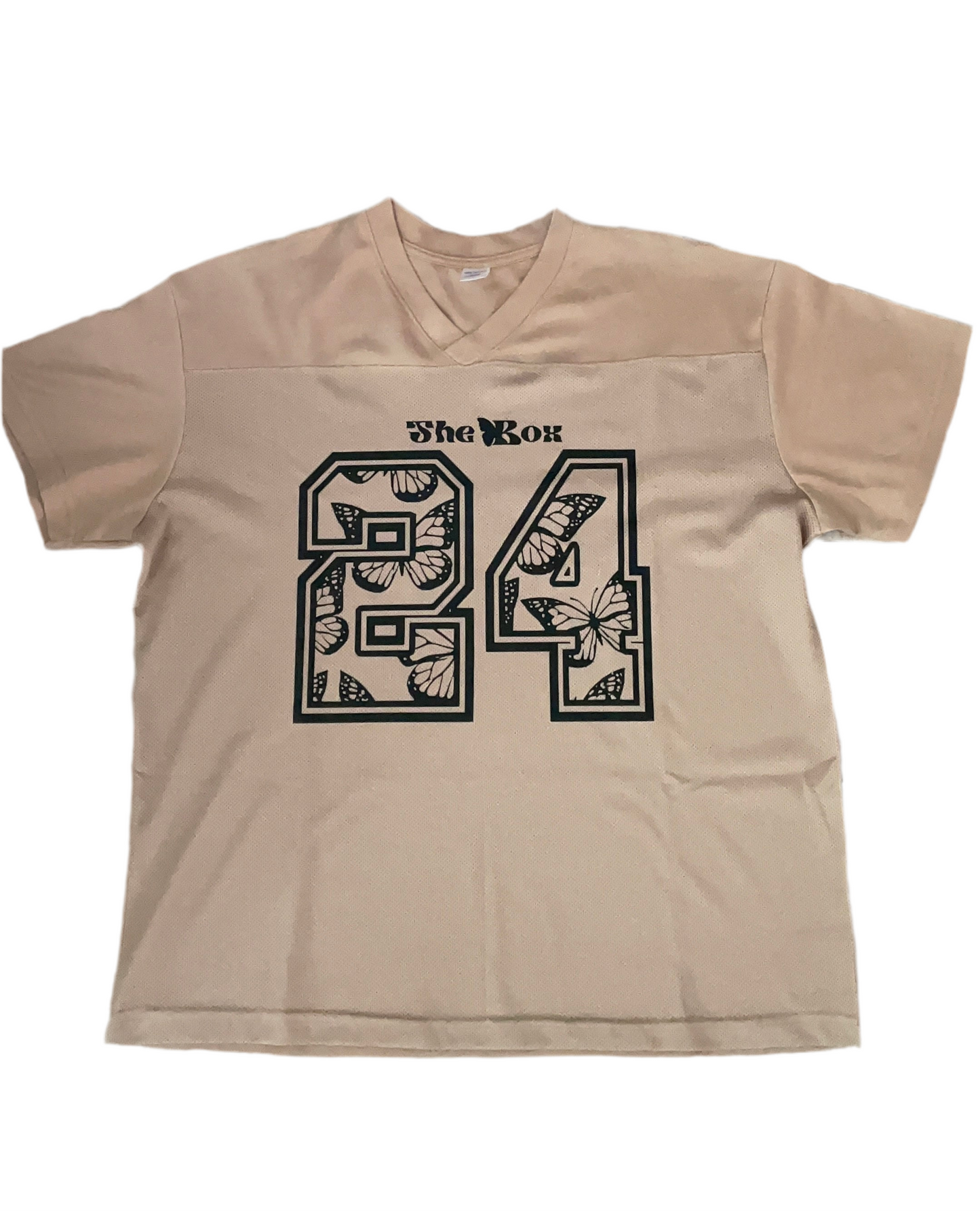 Beige Mesh jersey